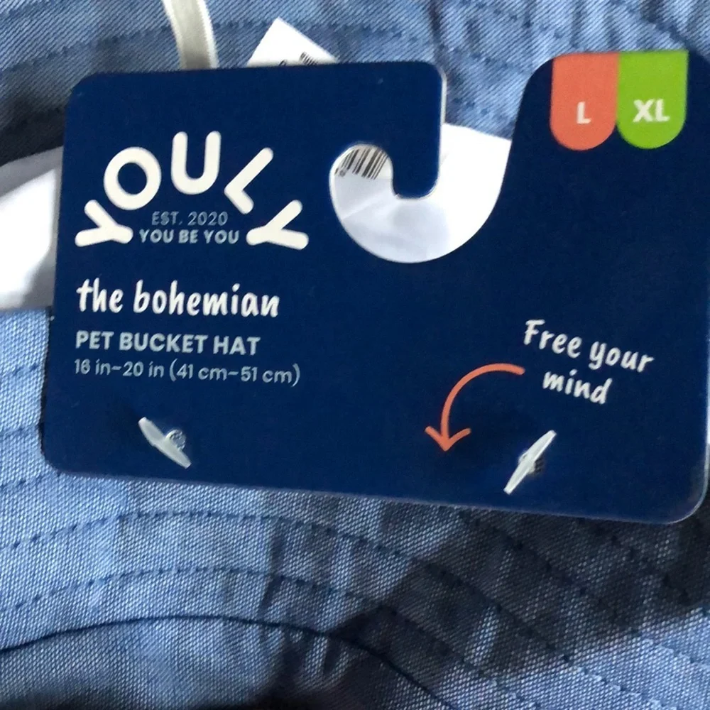 NWT Youly dog bucket hat L/XL